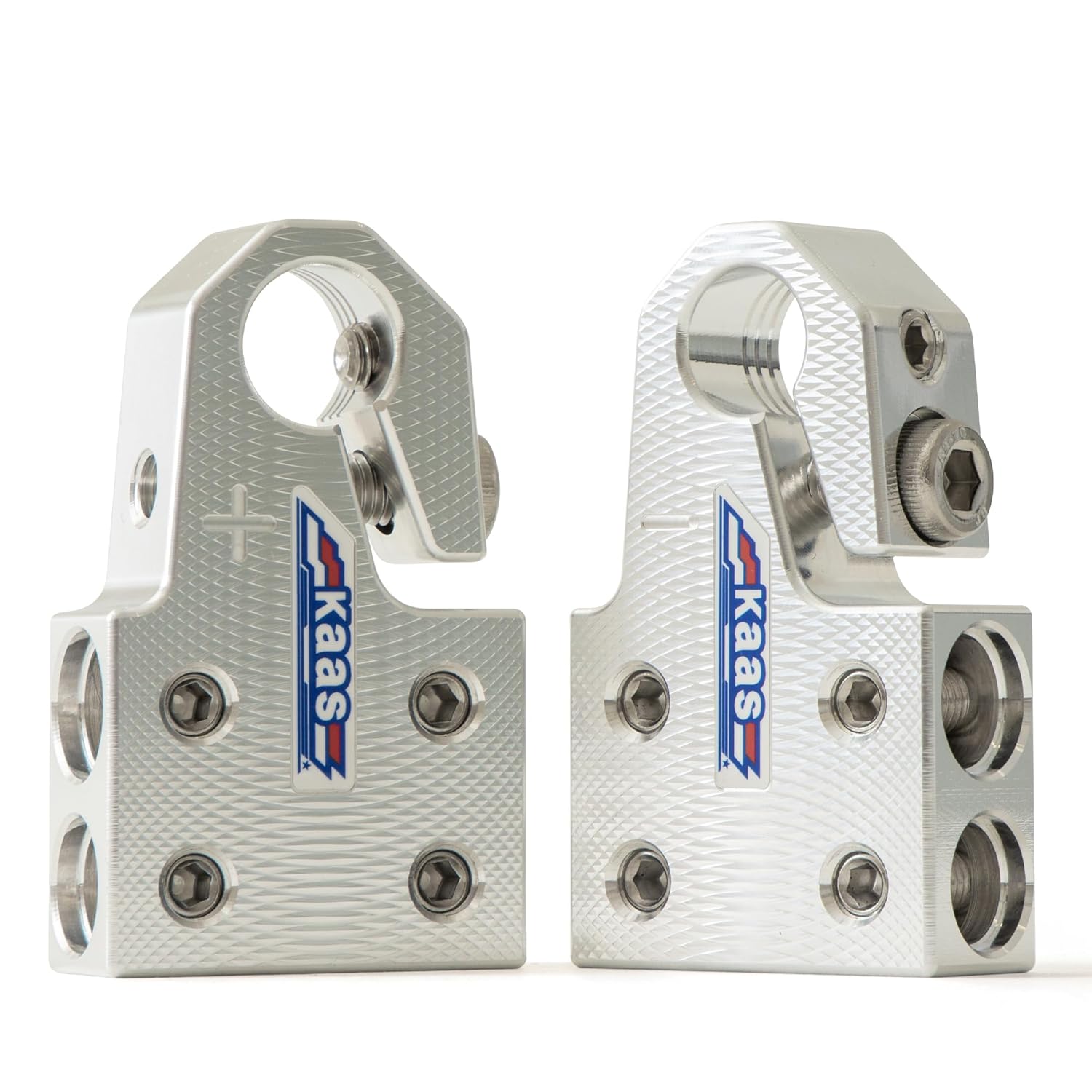 Lead Acid Battery Terminal Clamps — Metallic Silver